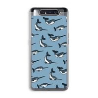 Narwhal: Samsung Galaxy A80 Transparant Hoesje