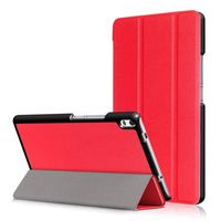 3-Vouw stand flip hoes Lenovo Tab 4 8 Plus rood - thumbnail