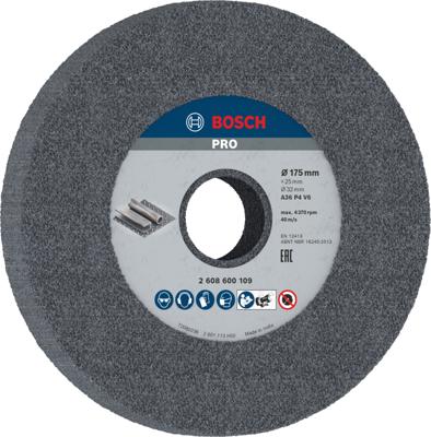Bosch Accessoires Afbraamschijf voor tafelslijpmachine 175 mm, 32 mm, 36 1st - 2608600109