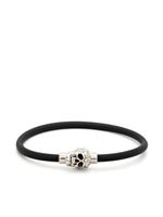 Alexander McQueen bracelet à tête de mort cloutée - Noir