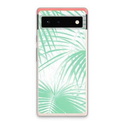 Palmbladeren: Google Pixel 6 Transparant Hoesje
