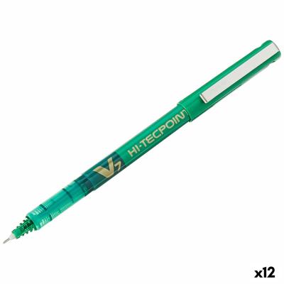 Boligrafo de tinta líquida Pilot V-7 Hi-Tecpoint Groen 0,5 mm (12 Stuks)