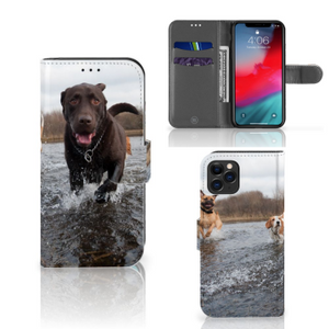 Apple iPhone 11 Pro Telefoonhoesje met Pasjes Honden Labrador