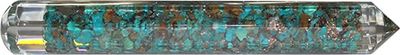 Orgone Facet Massage Wand - Chrysokolla