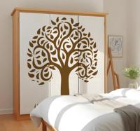 Boom met gras kast stickers