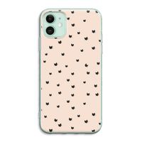 Kleine kattenkopjes: iPhone 11 Transparant Hoesje