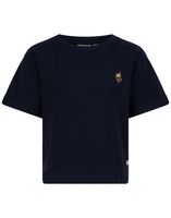 Daily7 Meisjes t-shirt palm - Marine blauw - thumbnail