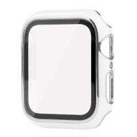 Apple Watch Series SE (2022)/SE/6/5/4 Case met Glazen Screenprotector - 44mm - Doorzichtig