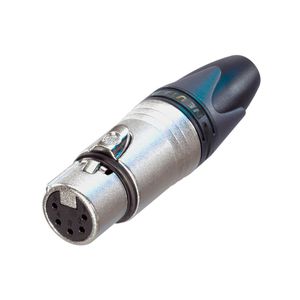 Neutrik NC5FXX kabel-connector XLR Zwart, Metallic