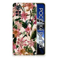 Xiaomi Poco X4 Pro 5G TPU Case Flowers - thumbnail