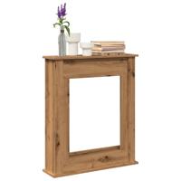Haardombouw 75x20x87,5 cm bewerkt hout artisanaal eikenkleurig