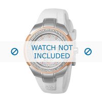 Horlogeband Armani AX5052 Silicoon Wit 20mm