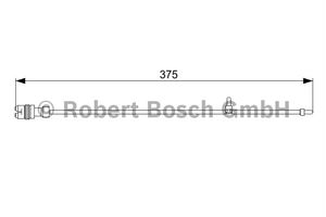 Waarschuwingscontact, remvoering-/blokslijtage Voor Rechts AP307