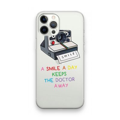 Smile: iPhone 12 Pro Max Transparant Hoesje