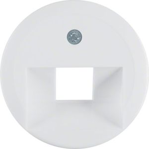 Centraalplaat UAE doos 1 x RJ45 Berker 1930 polar wit 1407