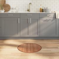 Vloerkleed rond 60 cm bamboe naturel