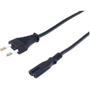 Equip 112161 electriciteitssnoer Zwart 3 m 2-pin C7 stekker