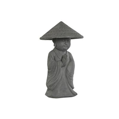 Decoratieve figuren Home ESPRIT Grijs Monnik Orientaals 30 x 30 x 51 cm