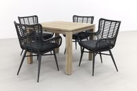 Jasmine black/Rome grey 100 cm. - tuinset 5-delig