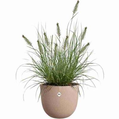 Bloempot - ELHO - Sereh Rond 30 - Bruin - L 30 x B 29,5 x H 25 cm - 100% gerecycled