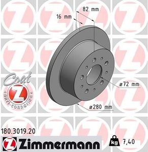 Remschijf Coat Z 180301920