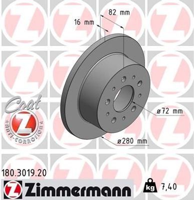 Remschijf Coat Z 180301920