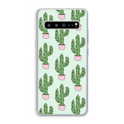Cactus Lover: Samsung Galaxy S10 5G Transparant Hoesje