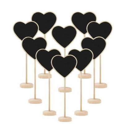 10 stuks houten Blackboard schoolbord mini bericht prikbord tabel bruiloft Feestdecoratie