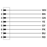 Phoenix Contact 1404182 Sensor/actuator connector, geassembleerd Aantal polen (sensoren): 8 1.50 m 1 stuk(s) - thumbnail