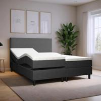 2dekans Elektrische Boxspring Basic 160 x 200 Antraciet (Lichte schade onderkant)