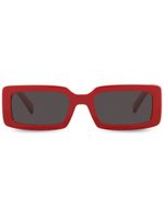 Dolce & Gabbana Eyewear lunettes de soleil à monture rectangulaire - Rouge - thumbnail