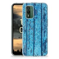 Nokia XR21 Bumper Hoesje Wood Blue