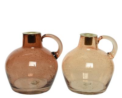 Kandelaar glas d14.5h15cm a2 KSD - Ksd