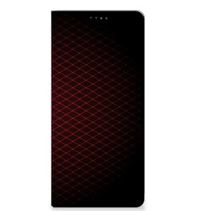 OPPO X6 Pro Hoesje met Magneet Geruit Rood