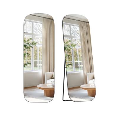 Staande Passpiegel met Aluminium Frame voor Slaapkamer