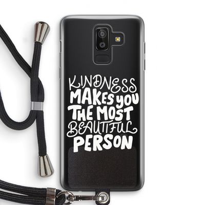 The prettiest: Samsung Galaxy J8 (2018) Transparant Hoesje met koord