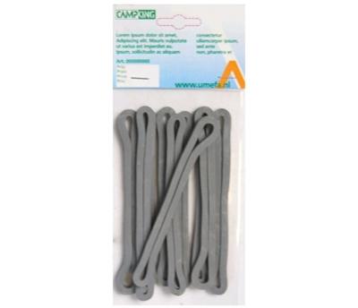 Umefa Rubberring grijs 13x0,5x0,5cm 8st.