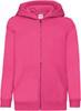 Fruit Of The Loom F401NK Kids´ Classic Hooded Sweat Jacket - Fuchsia - 128