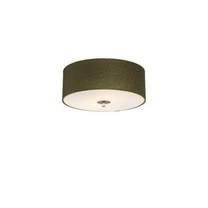 QAZQA Landelijke plafondlamp groen 30 cm - Drum Jute