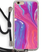 Paarse stroom: iPhone 6 PLUS / 6S PLUS Transparant Hoesje met koord