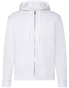 Fruit Of The Loom F401N Classic Hooded Sweat Jacket - White - S