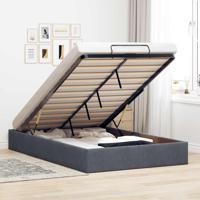 Bedframe zonder matras 120x200 cm fluweel donkergrijs