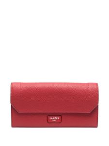 Lancel portefeuille en cuir à rabat - Rouge