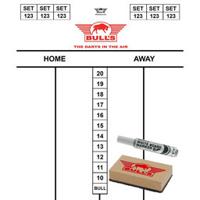 Bulls Flex scorebord SET 35x25 cm Bulls Flex scorebord SET 35x25 cm