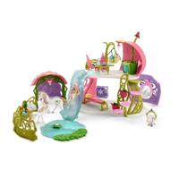 Schleich - Glittery huis met eenhoorns, meer en stabiel - 42445