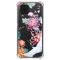 Samsung Galaxy A12 Case Anti-shock Bird Flowers
