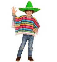 Poncho meerkleurig kind