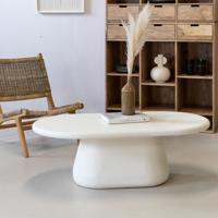 Salontafel Romy Ovaal Beige 140cm - Giga Meubel