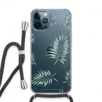 Simple leaves: iPhone 13 Pro Max Transparant Hoesje met koord