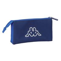 Pennenetui met 3 vakken Kappa Rain Marineblauw 22 x 12 x 3 cm